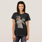 テニスチャンピオンの女の子 Tシャツ (正面フル)
