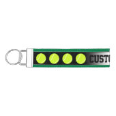 テニスチームのコーチ、プレーヤーまたはスタッフのキーチカスタムェイン リストバンドキーホルダー (鍵左)