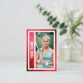 テニスチームのトレーディングカード – レッドレイズ コーリングカード (スタンド正面)