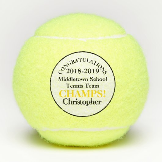 テニスチーム選手チャンプスペンテニスボール テニスボール (正面)