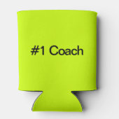 テニスチームNumber 1コーチイエローグリーン 缶クーラー (裏面)