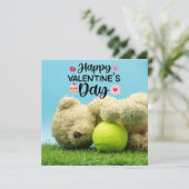 テニステディベア バレンタインデーおめでとう プレーヤーへ カード (スタンド正面)