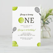 テニステーマキッドの1歳招待状 セーブザデート (スタンド正面)