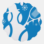 テニステーマクリスマス装飾カード付き封筒 オーナメントカード (正面)