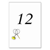 テニステーマテーブル番号プレイスカード テーブルナンバー (裏面)