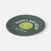 テニステーマバースデーパーティー紙プレート食器 ペーパープレート (アングル)