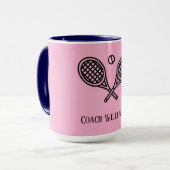 テニステーマモノグラムの名監督 マグカップ (正面左)