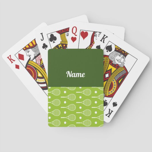 テニステーマラケットと名球 トランプ (裏面)