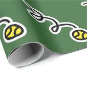 テニステーマラッピング紙 ラッピングペーパー (ロールコーナー)