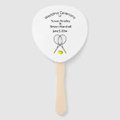 テニステーマ結婚のホワイトハンドファン ハンドファン (正面)