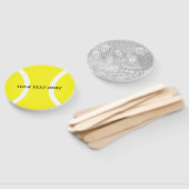 テニステーマ誕生日またはウェディングパーティーの写真 ハンドファン (組立なし)