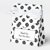 テニステーマ誕生日パーティーの好意ボックス フェイバーボックス (正面サイド)