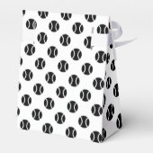 テニステーマ誕生日パーティーの好意ボックス フェイバーボックス (裏面サイド)