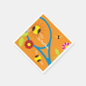 テニステーマBBQまたは子供の誕生日パーティーナプキン スタンダードカクテルナプキン (角)