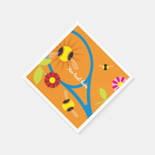 テニステーマBBQまたは子供の誕生日パーティーナプキン スタンダードカクテルナプキン (角)