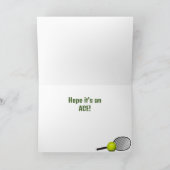 テニスデザイングリーティングカード カード (内部)