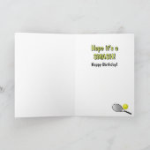 テニスデザイングリーティングカード サンキューカード (内部)