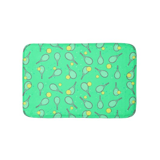 テニスデザイン バスマット (正面)