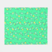 テニスデザイン フリースブランケット (正面(横))