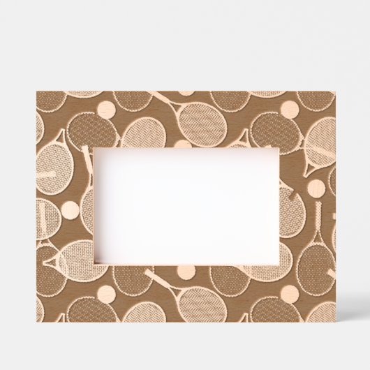 テニスデザイン レーザー彫刻フレーム (正面)