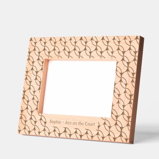 テニスデュース喜び レーザー彫刻フレーム (左)