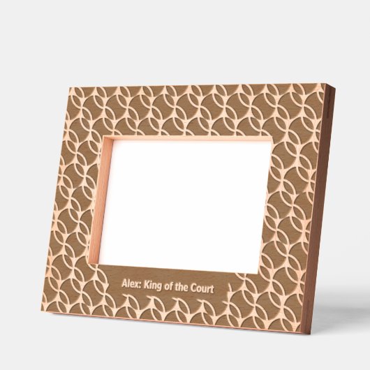 テニスデュース喜び レーザー彫刻フレーム (左)