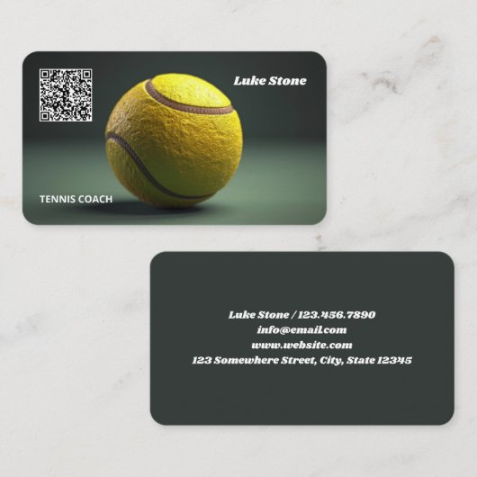 テニストレーナー 名刺 (正面/裏面)