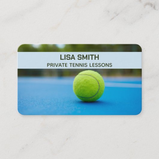 テニストレーナー 名刺 (正面)