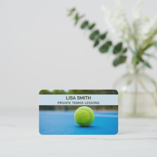 テニストレーナー 名刺 (スタンド正面)