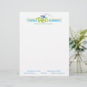 テニストートアカデミーカスタムレターヘッドテンプレート レターヘッド (スタンド正面)