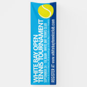 テニストーナメントシンプルボールイベント 横断幕 (縦)