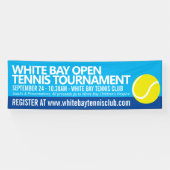 テニストーナメントシンプルボールイベント 横断幕 (横)