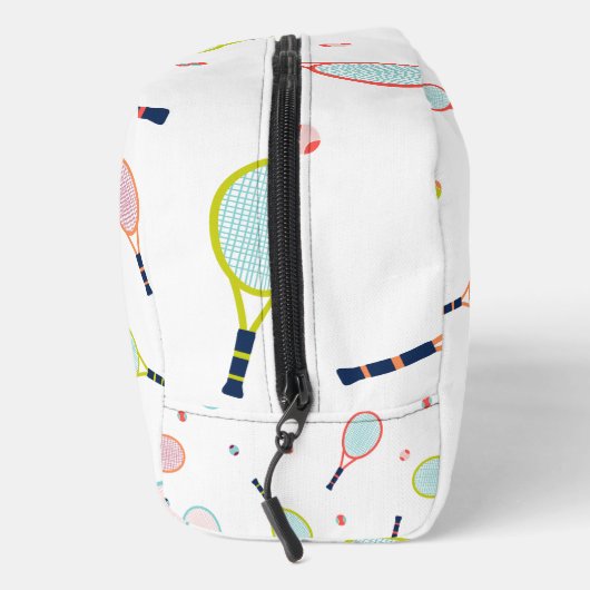 テニスネームパーソナライズされたピンクグリーンブルーカスタム ドップキット (右)