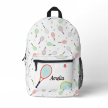 テニスネームパーソナライズされたピンクグリーンブルーカスタム