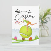 テニスハッピーイースターからテニスプレーヤーへ卵 シーズンカード (スタンド正面)