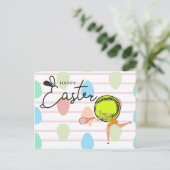 テニスハッピーイースターからテニス選手へ シーズンポストカード (スタンド正面)