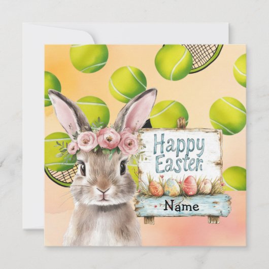 テニスハッピーイースター シーズンカード (正面)