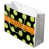 テニスハッピーハローウィン(ボール付き) ラージペーパーバッグ (正面アングル)