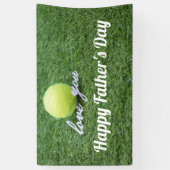 テニスハッピー·パターズ·デイの愛でテニスボール 横断幕 (縦)