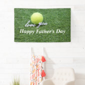 テニスハッピー·パターズ·デイの愛でテニスボール 横断幕 (インサイチュ)