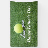 テニスハッピー·パターズ·デイの愛でテニスボール 横断幕 (縦)