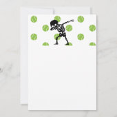 テニスハローウィンパーティ紙プレート招待状 招待状 (裏面)