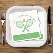 テニスバチェロレッテラストスイング前リングや輪 スタンダードカクテルナプキン