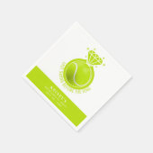 テニスバチェロレッテラストスイング前リングや輪 スタンダードカクテルナプキン (角)