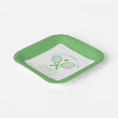 テニスバチェロレッテラストスイング前リングや輪 ペーパープレート (傾斜あり)