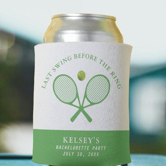 テニスバチェロレッテラストスイング前リングや輪 缶クーラー