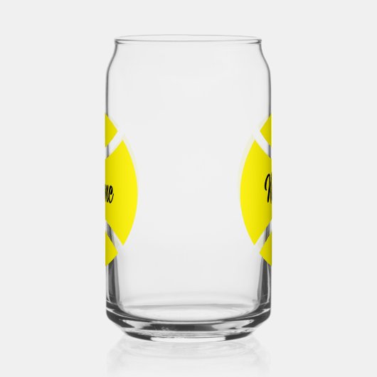 テニスバースデーパーティーはグラスの贈り物を形作ることができる ガラス缶 (右)