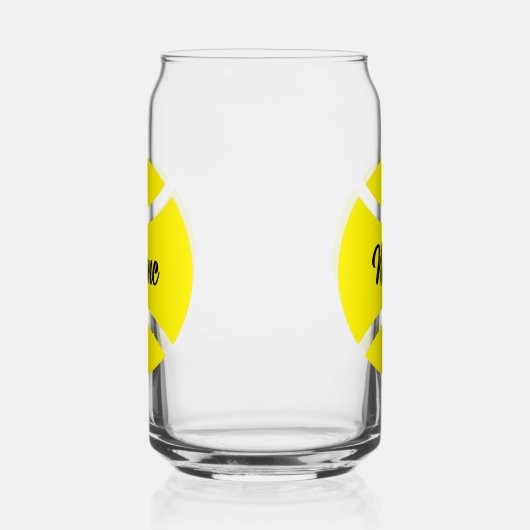 テニスバースデーパーティーはグラスの贈り物を形作ることができる ガラス缶 (左)