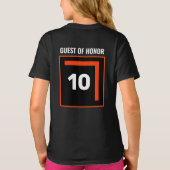 テニスバースデーパーティーゲストオブオナー Tシャツ (裏面)