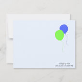 テニスバースデーパーティ招待状 招待状 (裏面)